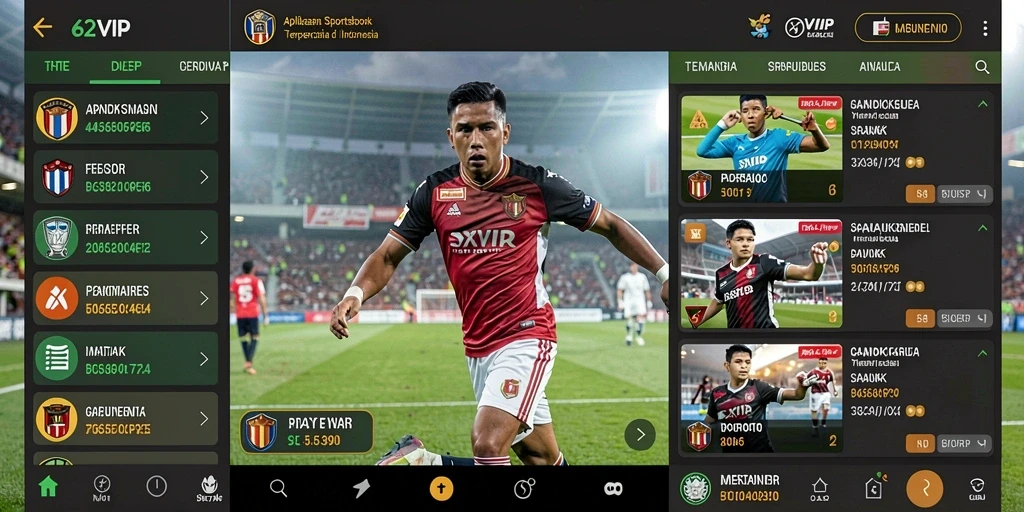 Screenshot 62VIP menampilkan gameplay taruhan olahraga yang menarik.