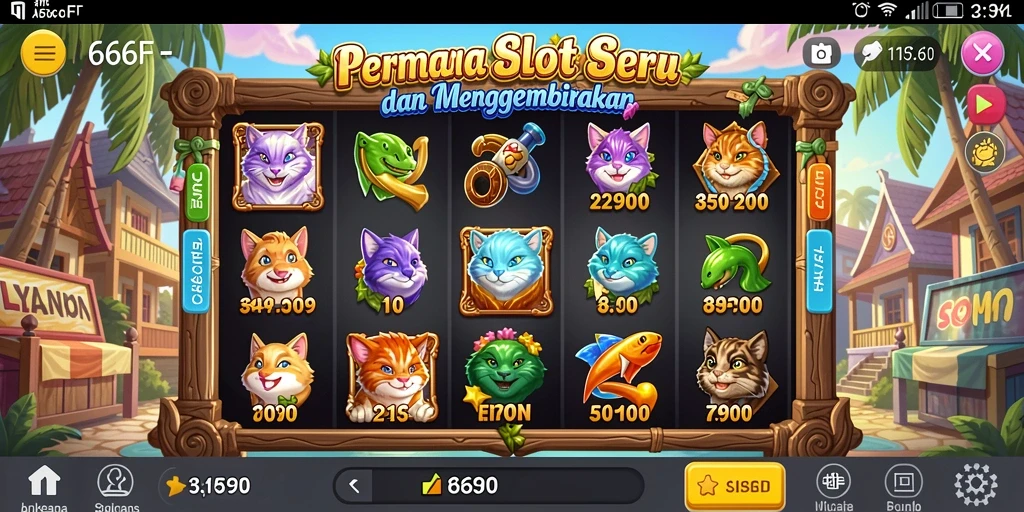 Tampilan gameplay seru dari game Slot 666F dengan berbagai fitur menarik.