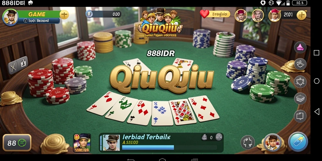 Tampilan gameplay seru dan mendebarkan dari 888IDR QiuQiu.