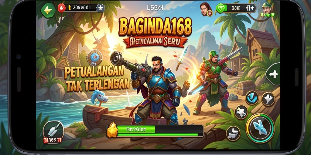 Tampilan gameplay menarik dari BAGINDA168 saat menjelajahi dunia petualangan.