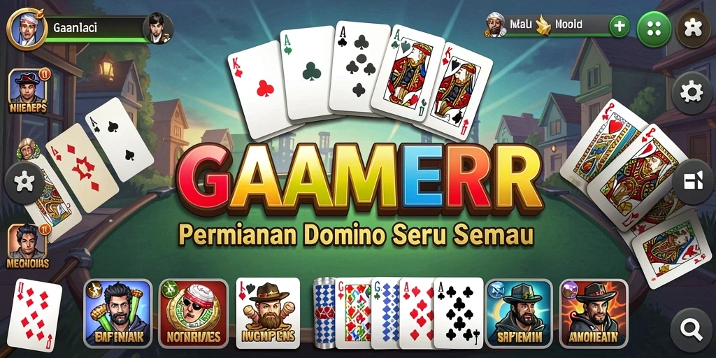 Tampilan menarik dari gameplay Domino di GAMERP.