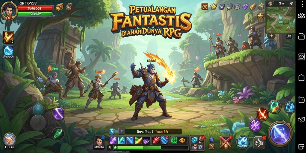 Gameplay RPG yang mendebarkan di GIFTRP288.
