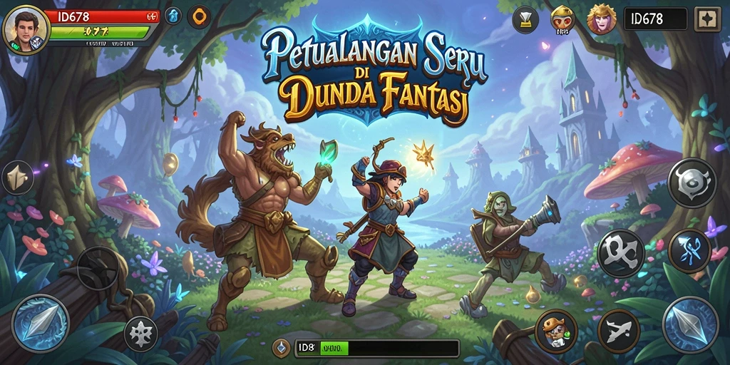 Tangkapan layar menampilkan aksi seru dalam gameplay ID678.