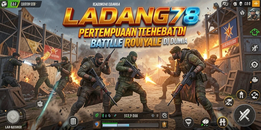Screenshot gameplay LADANG78 menampilkan aksi pertempuran yang mendebarkan.