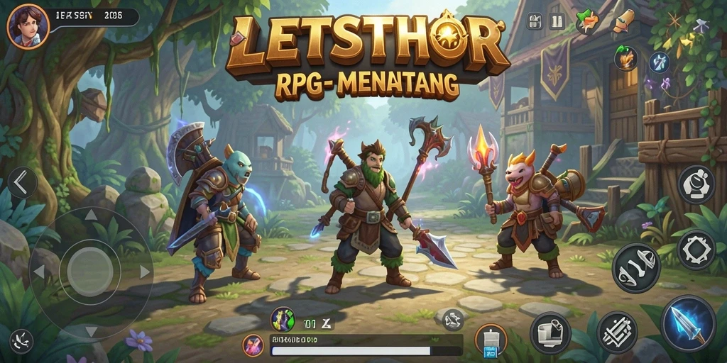 Tangkapan layar menampilkan momen epic dalam gameplay RPG.