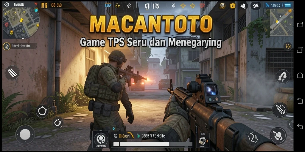 Screenshot utama gameplay TPS yang penuh aksi dan strategi.