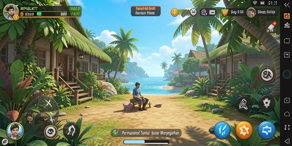 Tampilan gameplay <strong>REPUBLIK77</strong> yang menyenangkan dan mengasyikkan.