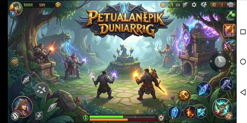 Tangkapan layar utama S80 menampilkan adegan pertarungan yang epik dan karakter yang kuat.