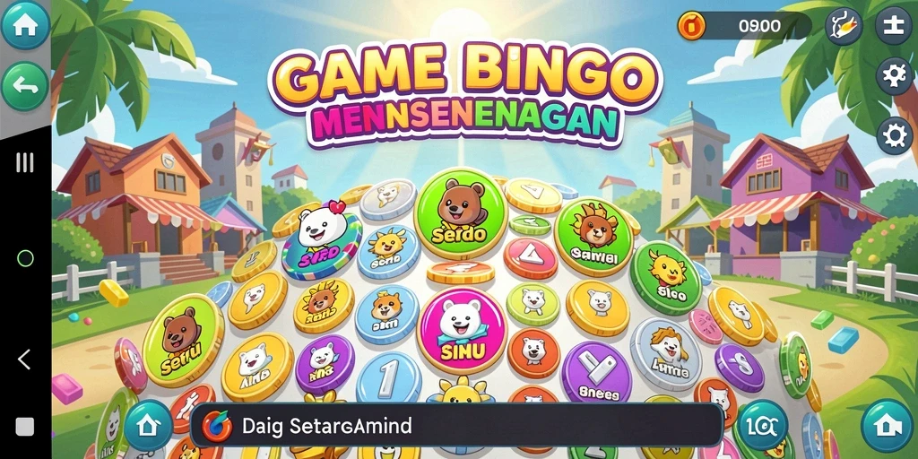 Tampilan gameplay seru dan menarik di game Bingo.